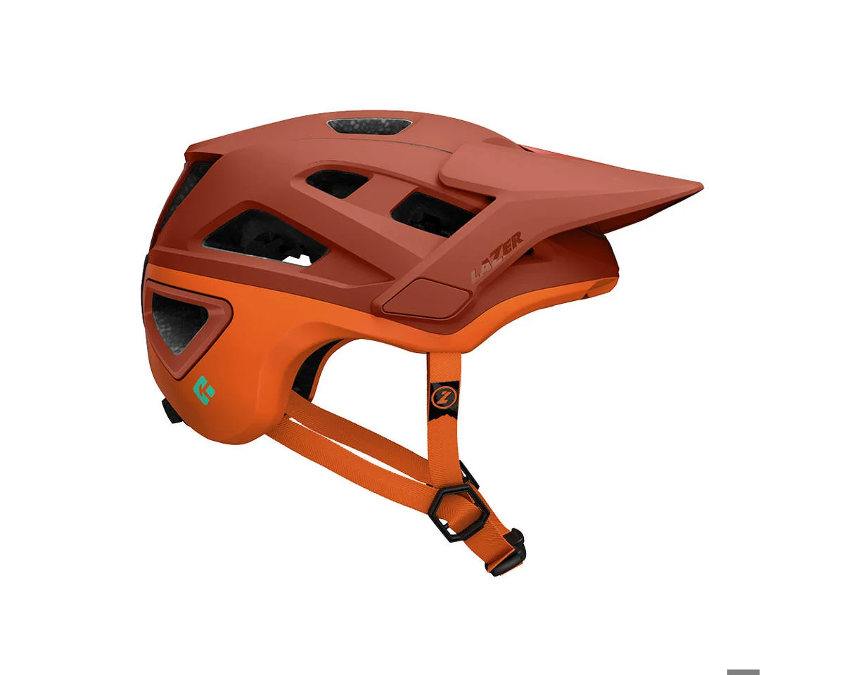 Lazer Jackal KinetiCore Trail Helmet (Matte Rust Orange) (L)